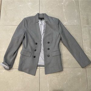 White House Black Market Gray Blazer Work